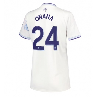 Billige Fotballdrakt Aston Villa Amadou Onana #24 Replika Tredjedrakt Dame 2025-26 Kortermet
